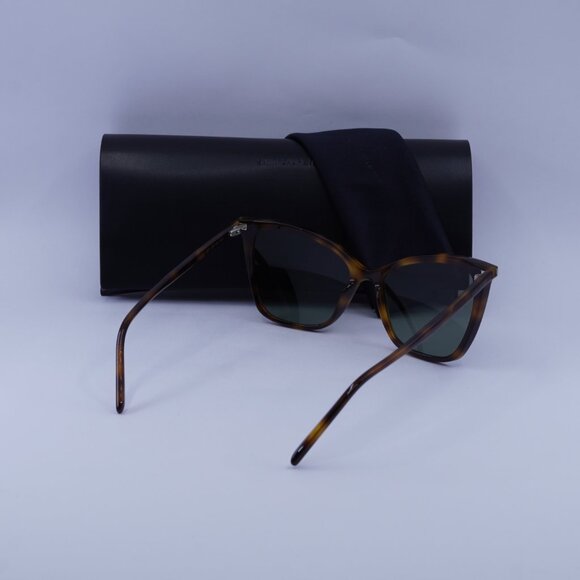 Saint Laurent SL384 002 Cat Eye Sunglasses - Havana/Green - Picture 8 of 10